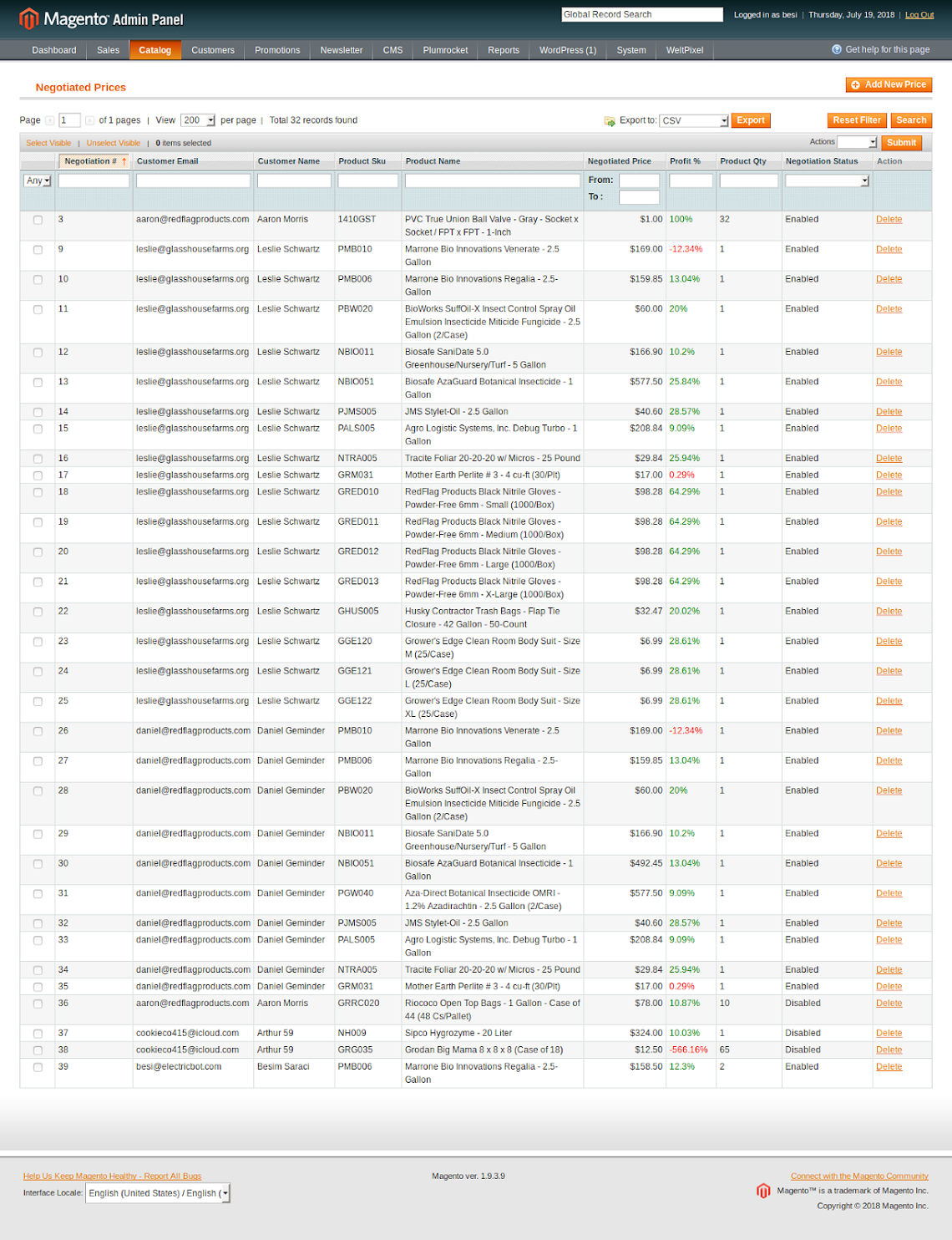 configuring the custom magento module for pricing step 2