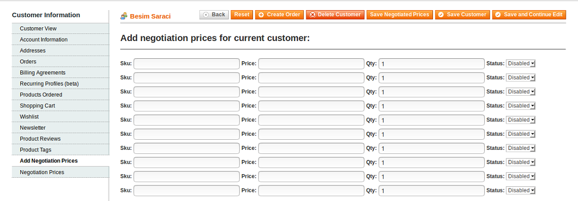 configuring the custom magento module for pricing step 3