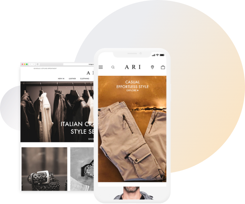 magento ecommerce site for Ari Soho by ElectricBot NJ Magento Certified Experts